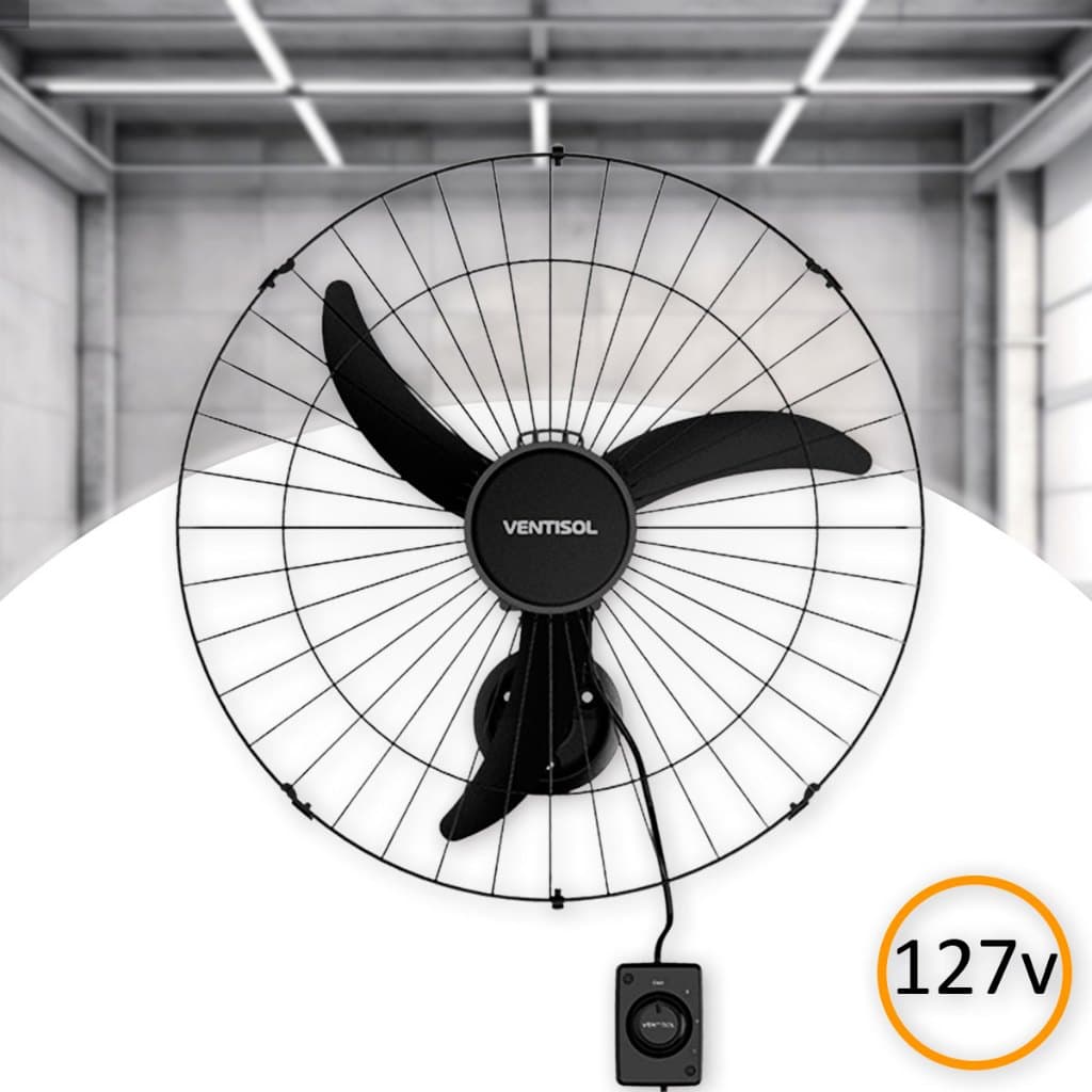 Ventilador de Parede Oscilante 60cm 147w 127v Ventisol