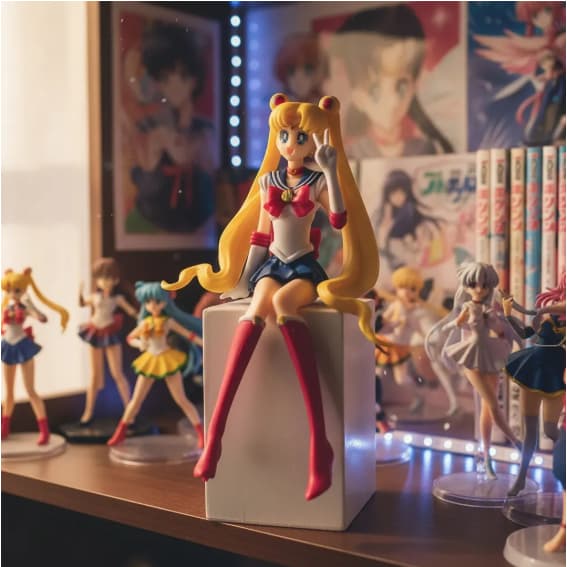 Action Figure Sailor Moon Usagi Tsukino Anime Decorativa
