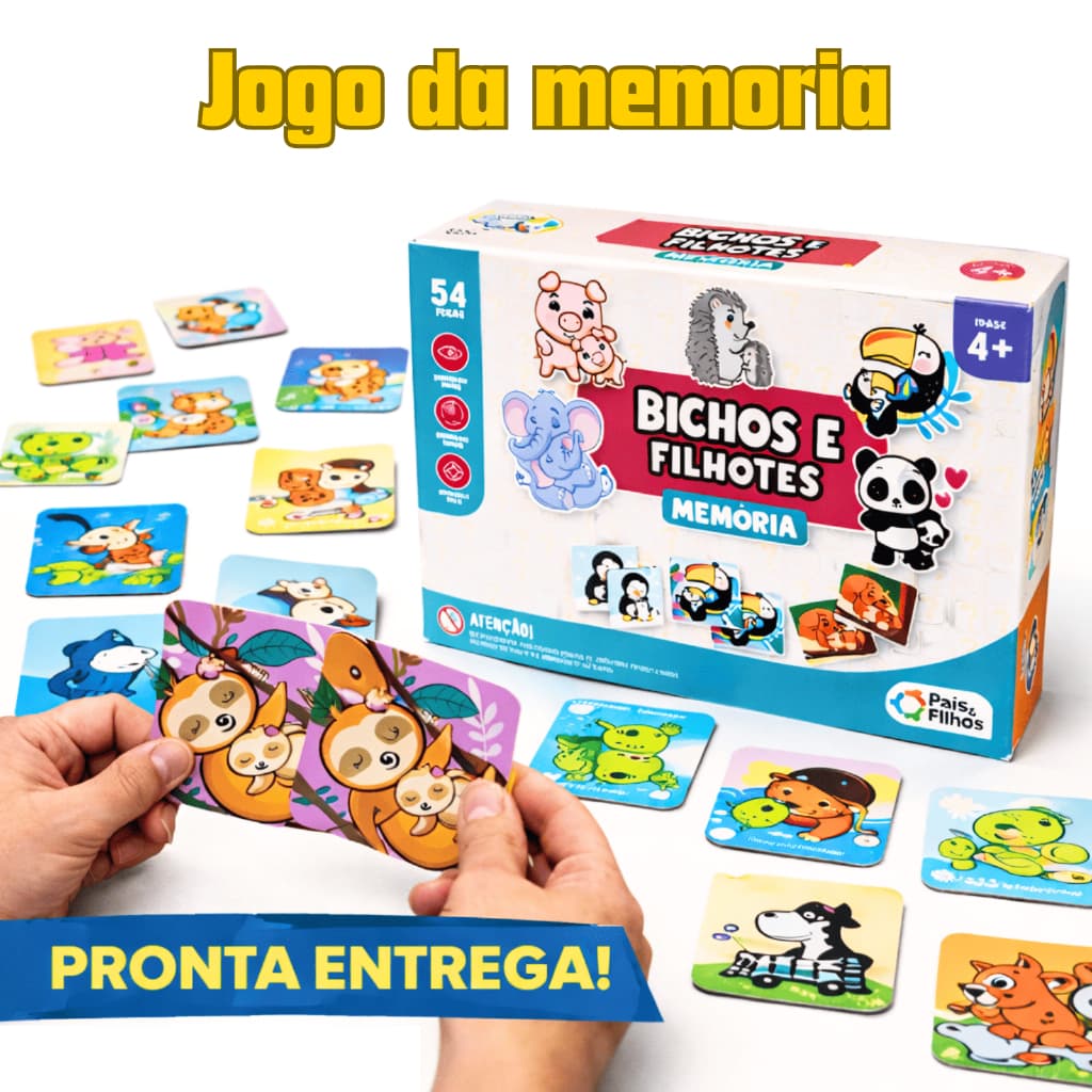 Jogo Da Memoria Educativo Pedagógico Bíblicos Arca de Noé Animal Princesa