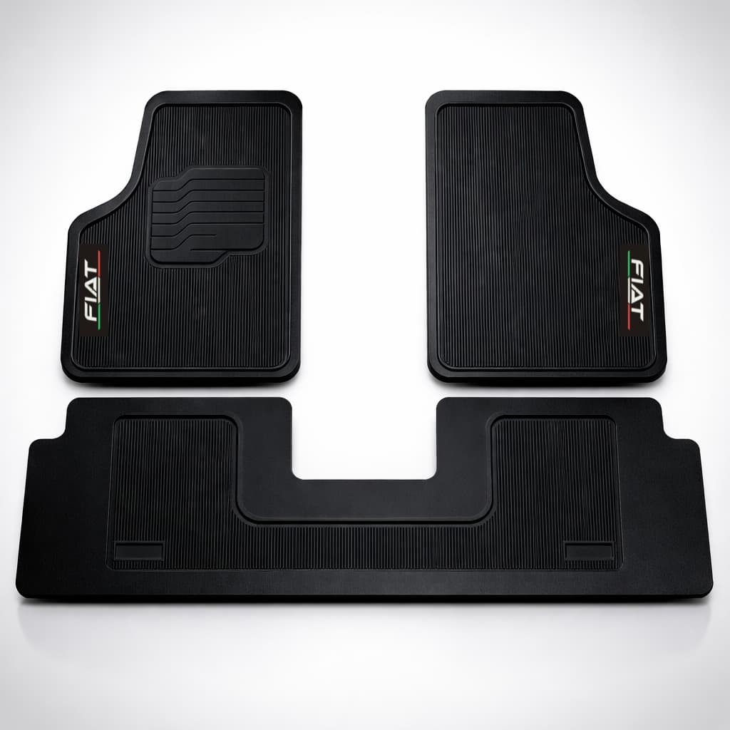 Kit Tapete Carro FIAT Borracha Impermeável Luxo Preto