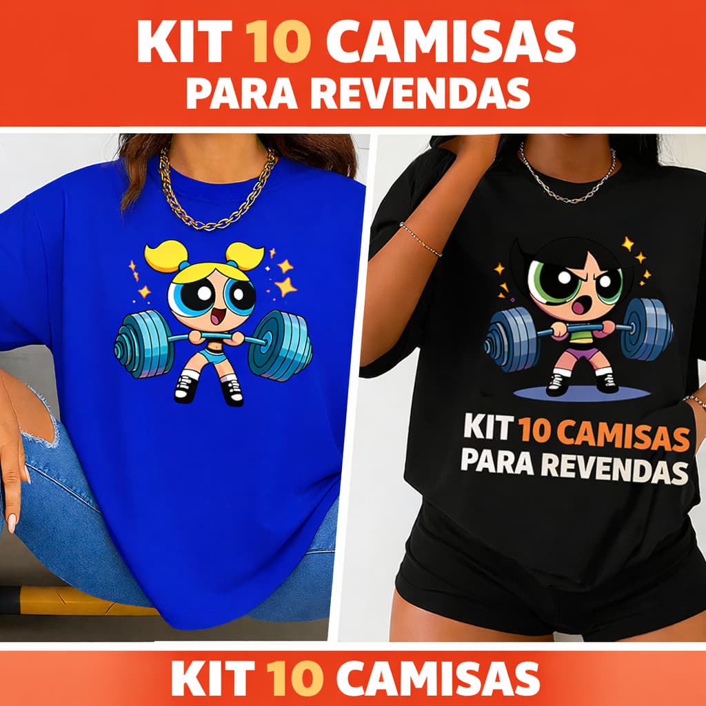 Kit 10 Camisas Premium Estampadas para Revenda, Acedemia, Uso Dia A Dia