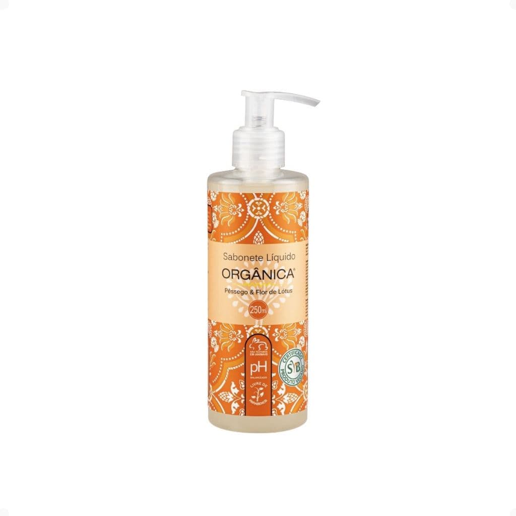 Sabonete Líquido Pêssego E Flor De Lótus 250ml Vegano