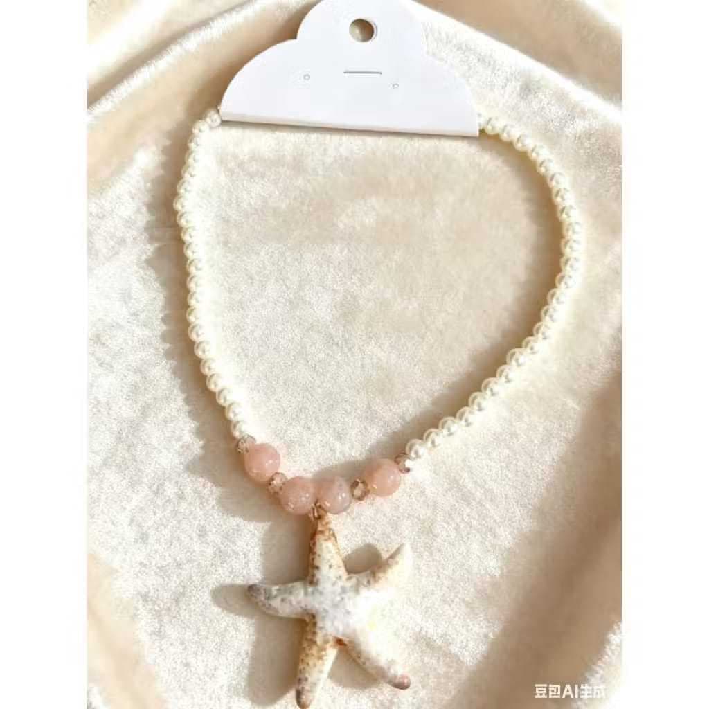 Colar Estrela do Mar com Pérola – Acessório Praia / Ano Novo | Delicado e Elegante