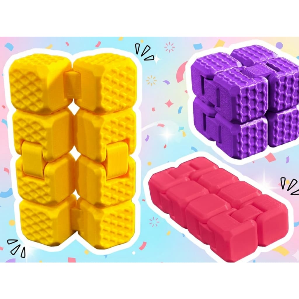 Cubo Infinito Fidget Toy Antiestresse Relaxante TDAH Ansiedade Kids & Adulto