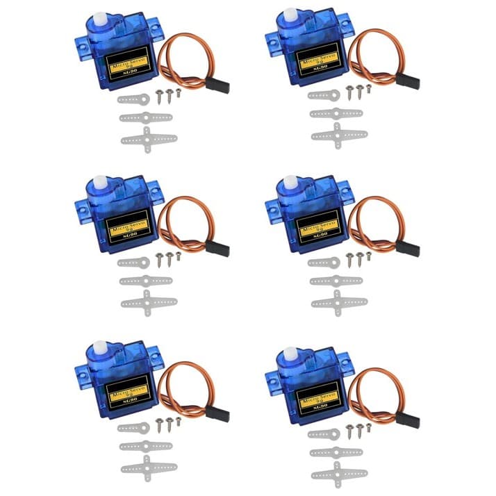 Micro Servo Motor 9g Sg90 Com Acessórios 1/2/3/4/5/6/7/8