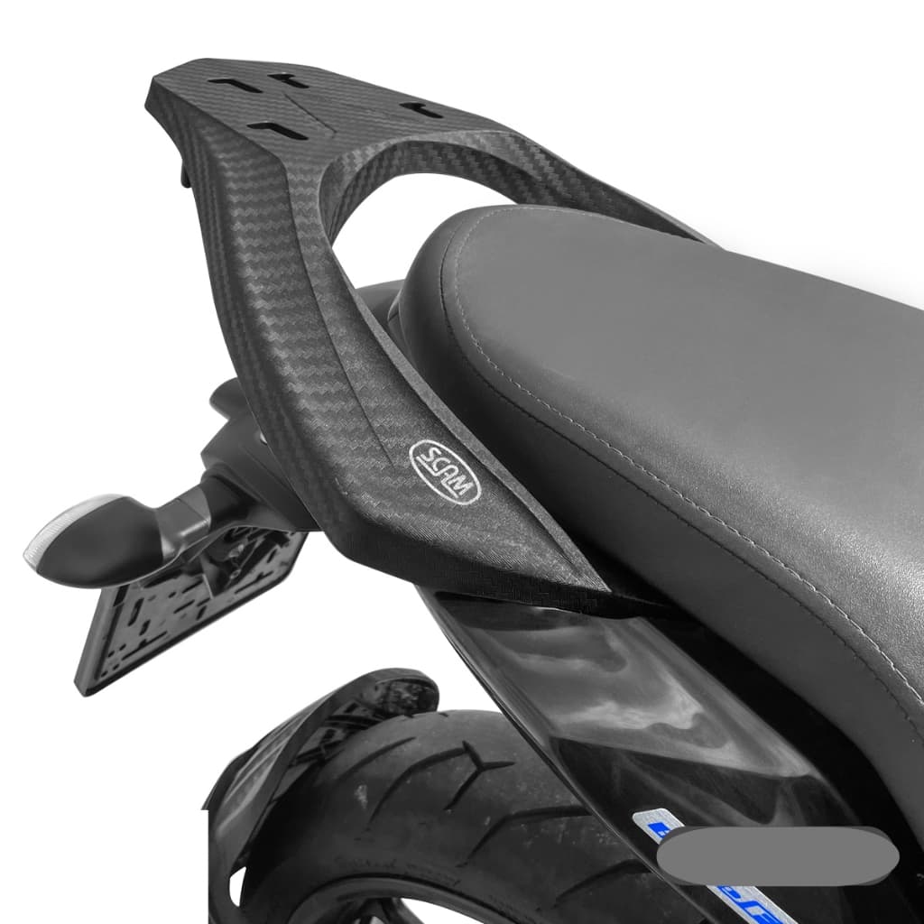 Bagageiro Fz-15 Scam Fiber-Force Suporte De Bau Porta Bauleto Yamaha Nova Fz 15 2023 Em Diante