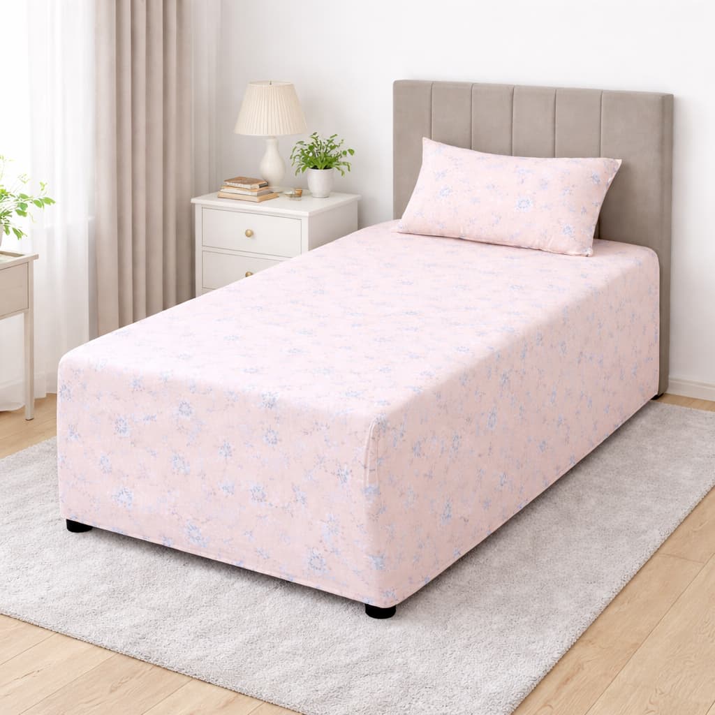 CAPA LUVA CAMA BOX CONJUGADO SOLTEIRO 2 PEÇAS PERCAL 200 FIOS com Fronha