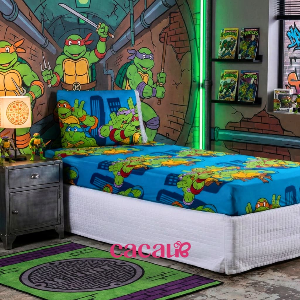 Jogo Solteiro 02 Peças Estampado Para Quarto Infantil Criança