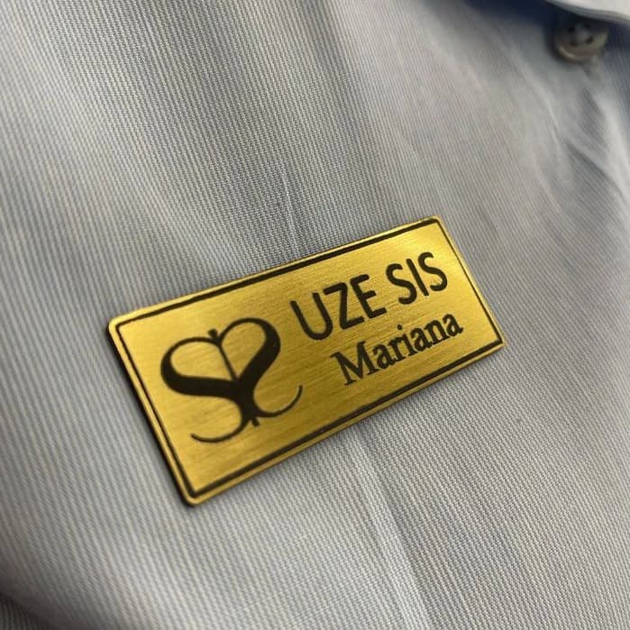Botton Magnético Com Logo Personalizado Acrílico Espelhado Premium