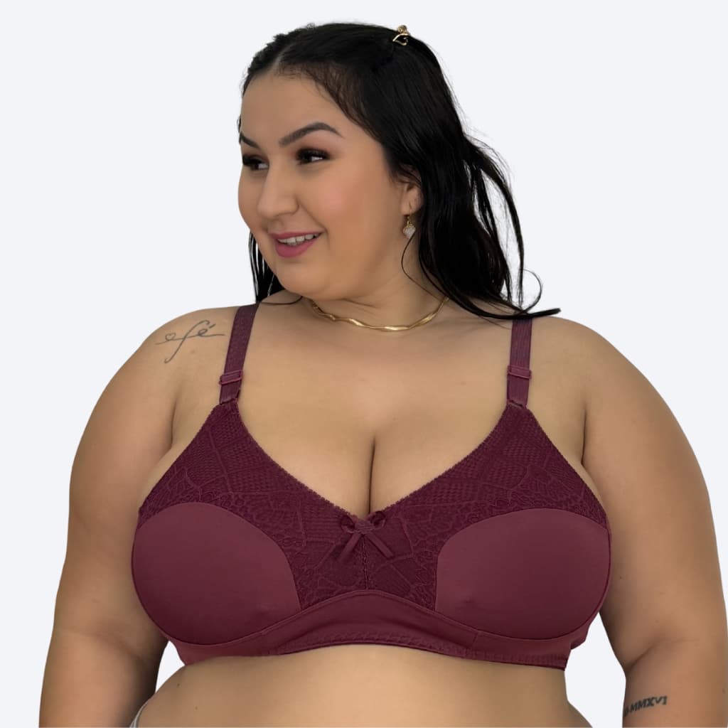 Sutia Reforçado Plus Size Sem Bojo Conforto
