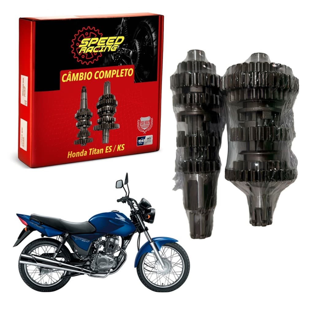 Câmbio Completo Titan 99 a 2008 ES/KS  Speed Racing