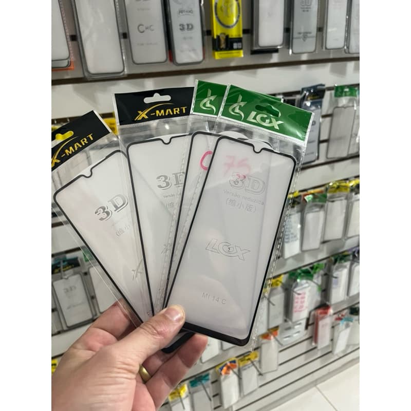 Película Xiaomi Redmi 15C vidro temperado 3d frontal full glass alta qualidade