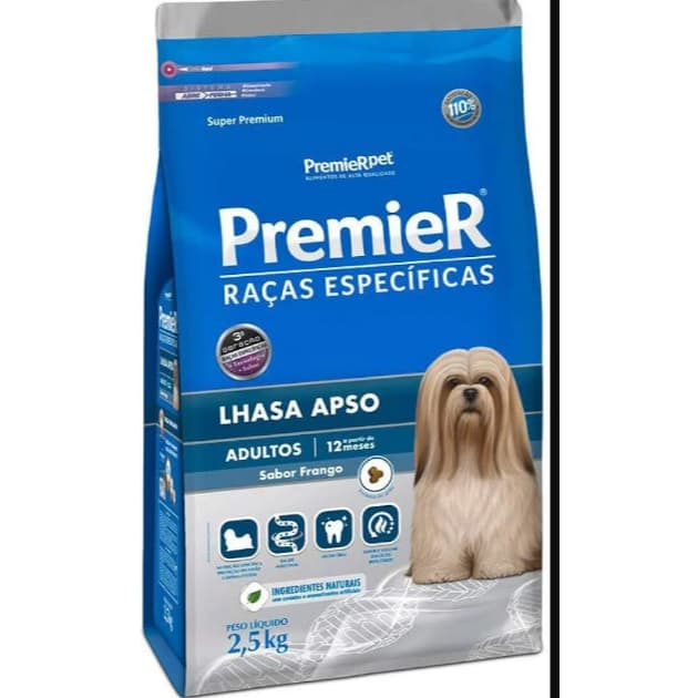 Ração Premier Raças Específicas Para Cães Adultos Lhasa Apso 2,5Kg