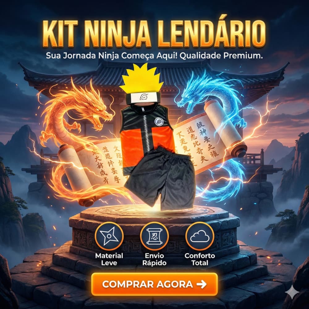 Fantasia Infantil Masculina Naruto Shippuden Carnaval