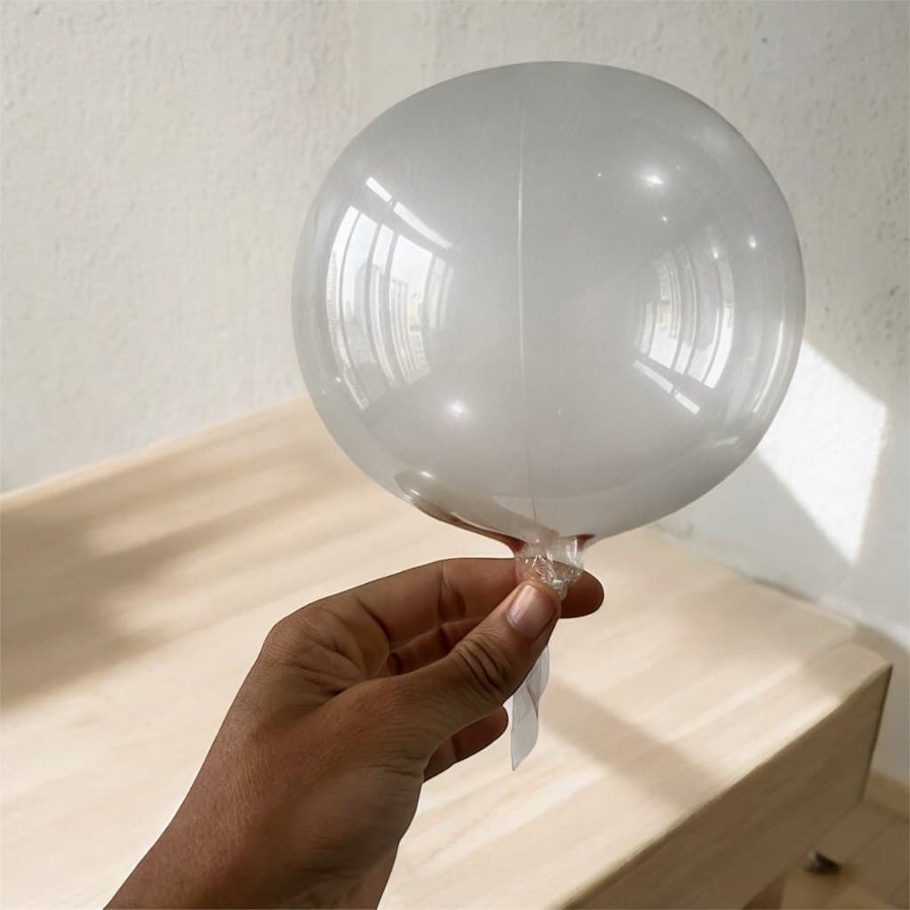 10 Mini Balão Bubble Centro Mesa 10 Polegadas 25cm Silicone Transparente