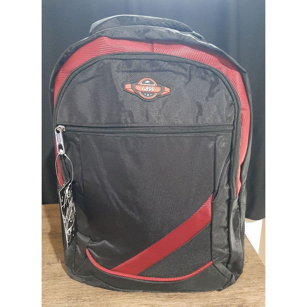 Mochila Escolar L899 Preto com vermelho - Mochila Esporte - Material Escolar