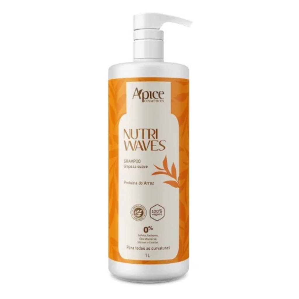 Apice Shampoo Limpeza Suave Nutri Waves 1l
