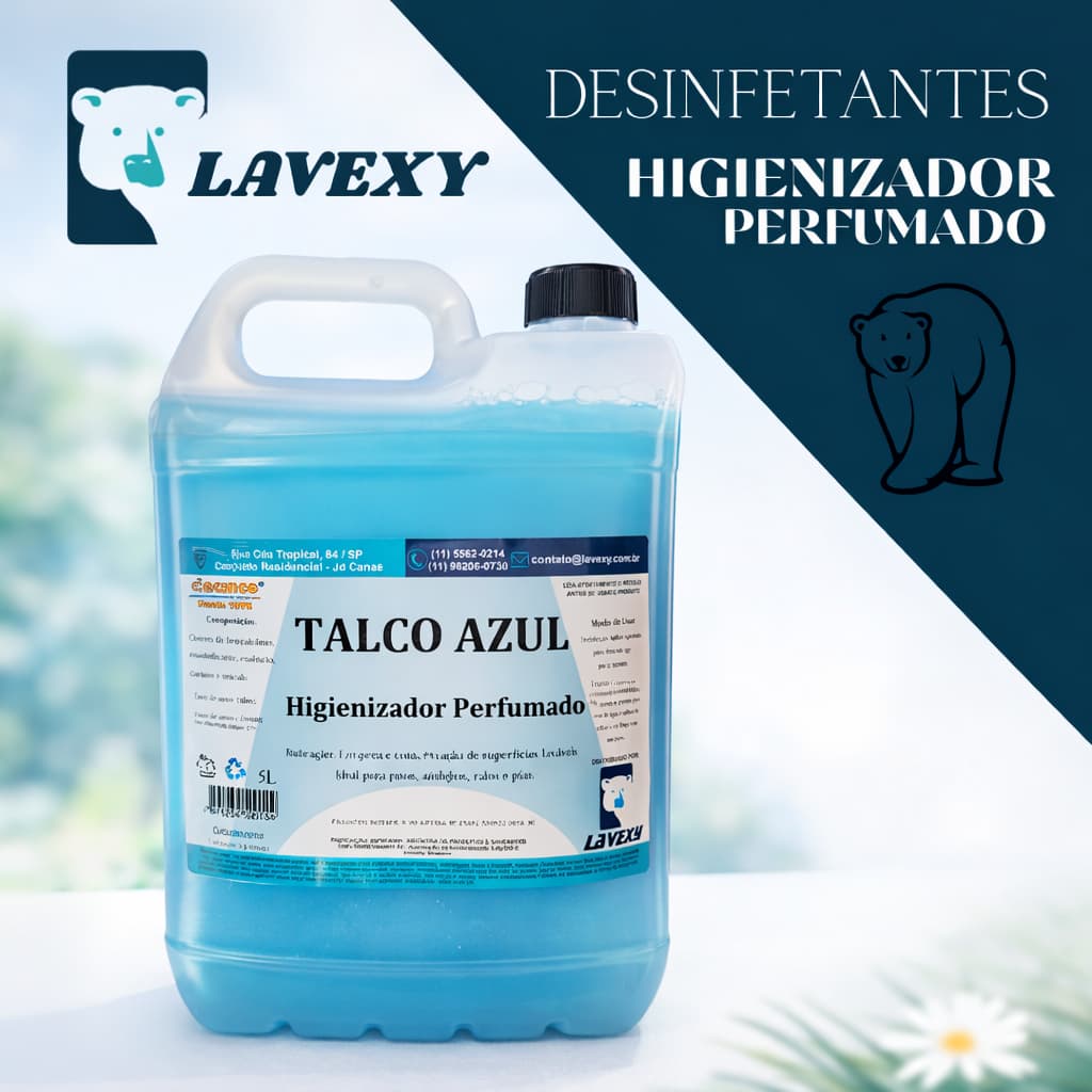 Desinfetante Perfumado 5L – Higienizador Concentrado Elimina Mau Odor | Uso Doméstico e Profissional