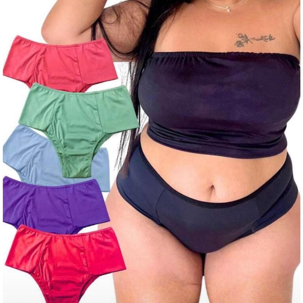 KIT COM 10 PEÇAS.✨ Calcinha Plus Prêmio ✨ Sua pele sente. Seu corpo agradece. Sua alma sorri.