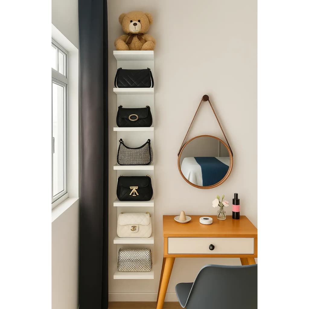 Torre de Prateleiras 100% MDF 170cm Estante Decoração Para Quarto Camarim Multiuso