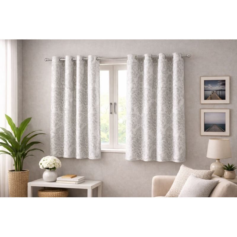 Cortina Jacquard 2,20 de largura x 1,30 de Altura Para Janela Quarto ou Sala
