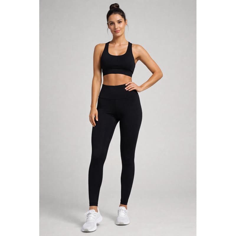Calça legging Feminina Flanelada Cintura alta Academia Treino