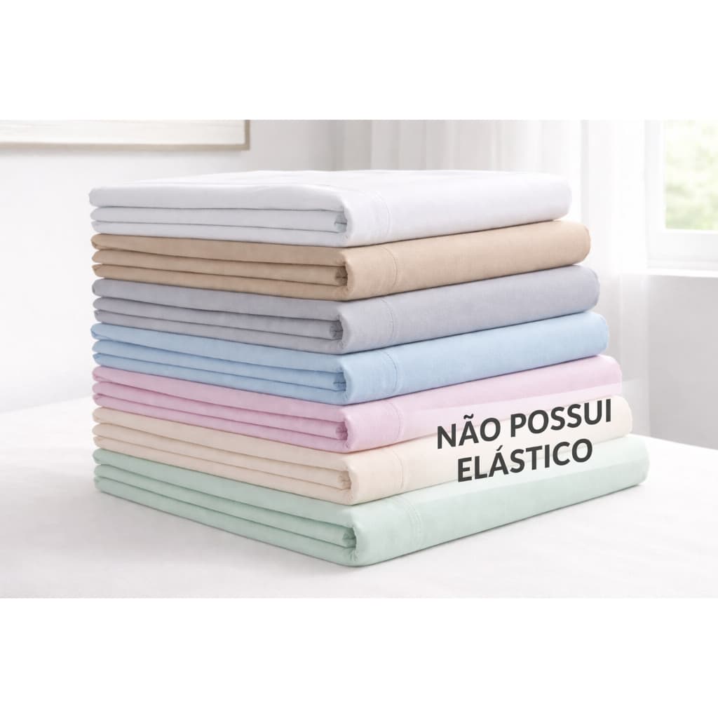 Lençol Casal Superior 100% Algodão 200 Fios Avulso