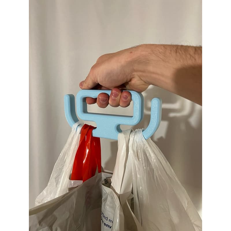 Suporte de sacolas - Carregador de sacola - Carrega peso - Alça para sacola Gancho para supermercado