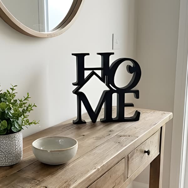 QUADRO MOLDE LETREIRO HOME MINIMALISTA DECORAÇÃO PARA CASA, LAR, CASA NOVA BARATO