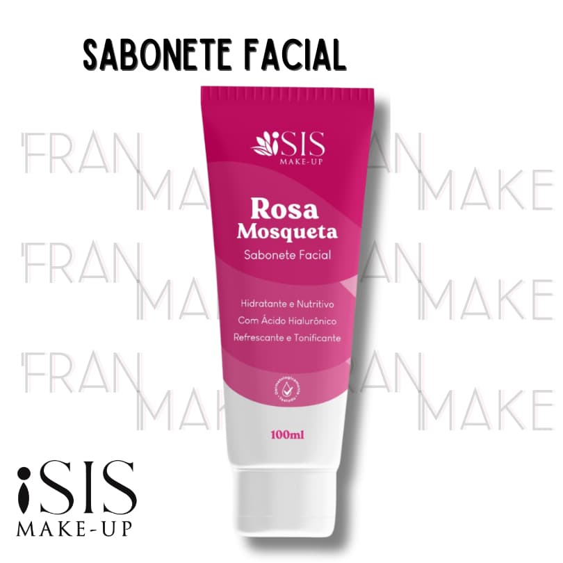 Sabonete Líquido Facial Rosa Mosqueta 100ml – Isis Make Up