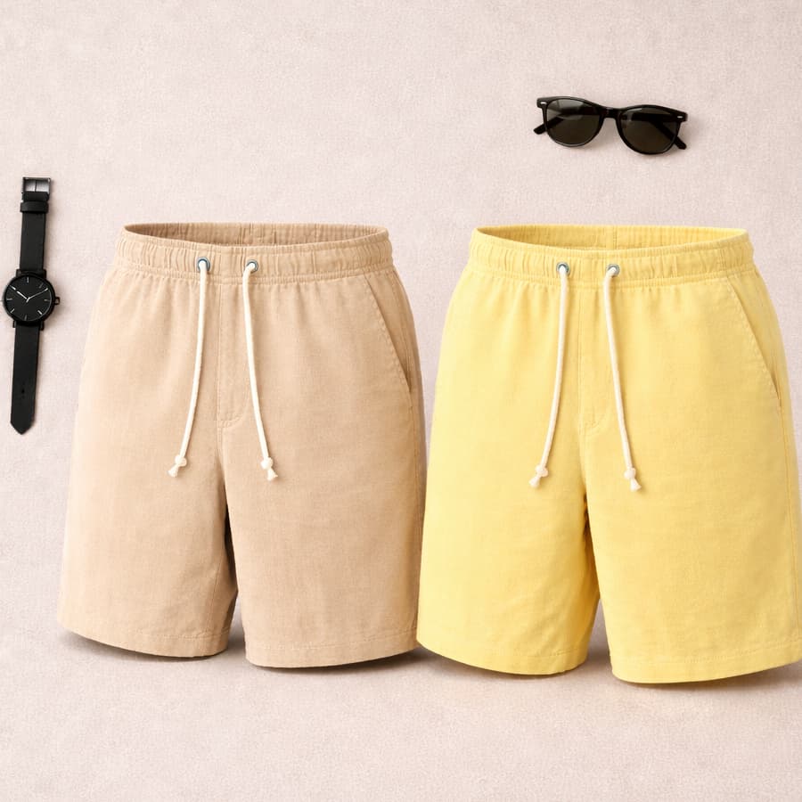 Bermuda LINHO PREMIUM Masculino Short Mauricinho Praia Verão Estiloso Confortável