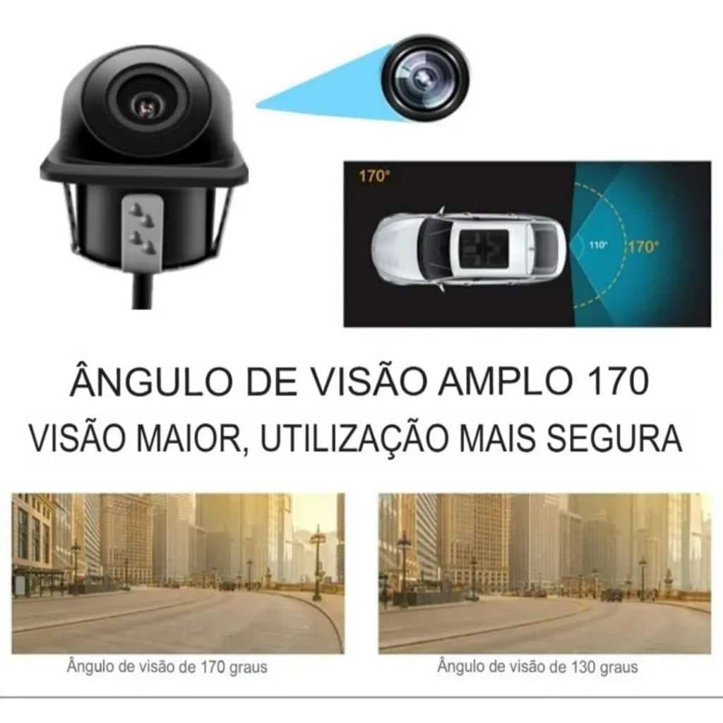 Câmera De Ré De Estacionamento Fiat Mobi (todas As Versões)