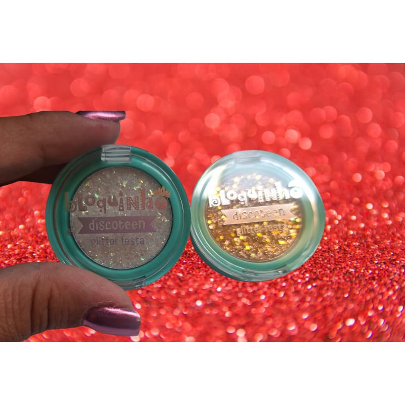 Sombra Glitter Bloquinho Discoteen várias cores com muito brilho para Carnaval