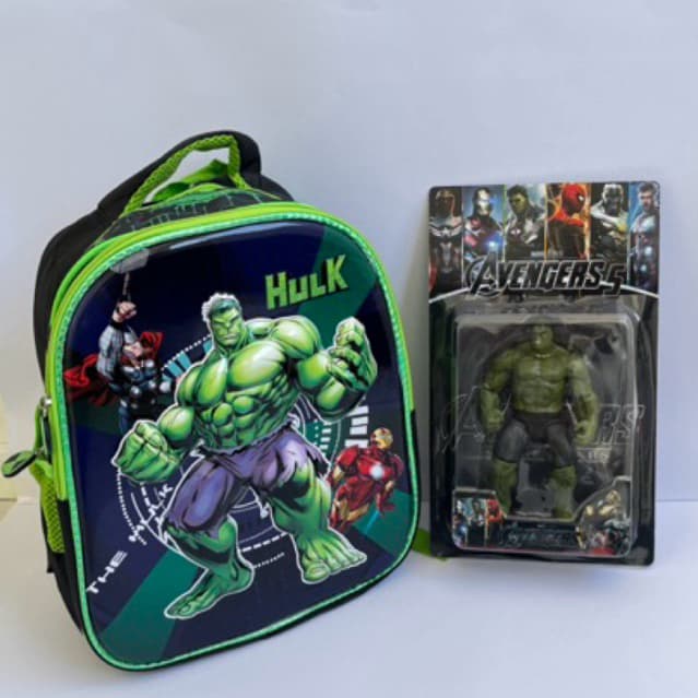 💥 Kit Hulk Avengers com Mochila 3D – Sucesso de Vendas! 💥
