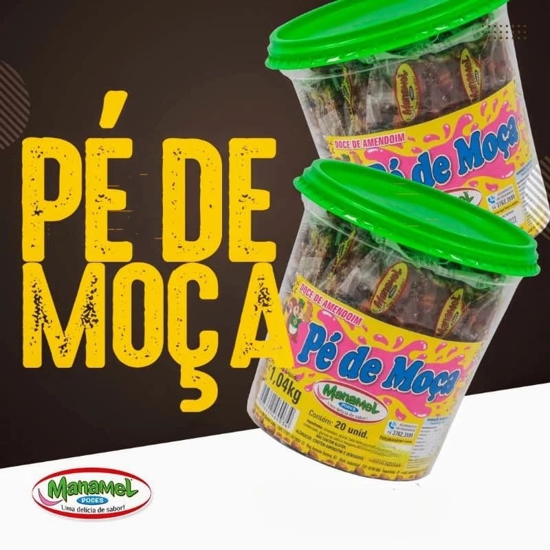 Pé de Moça Manamel Pote de 1,06KG com 20UN