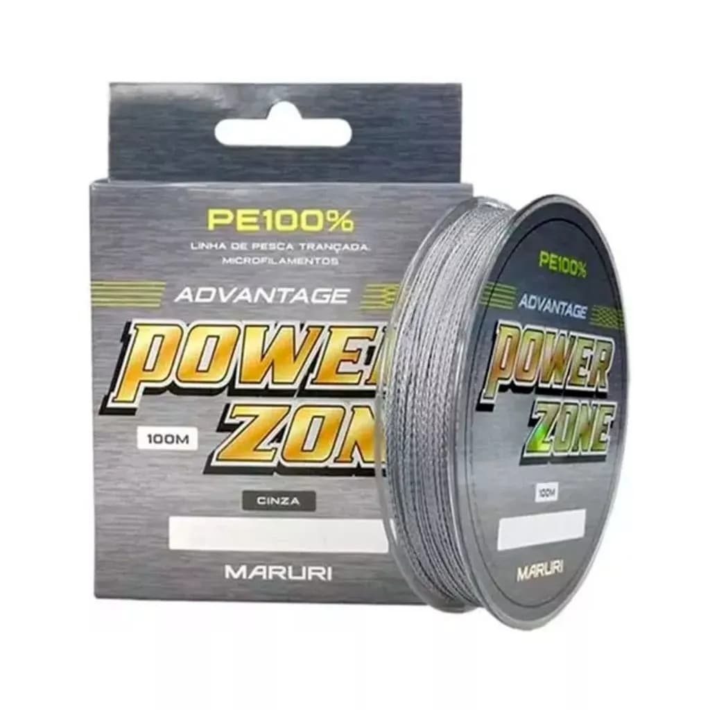 Maruri Linha Multifilamento Power Zone 4X Cinza 100 metros