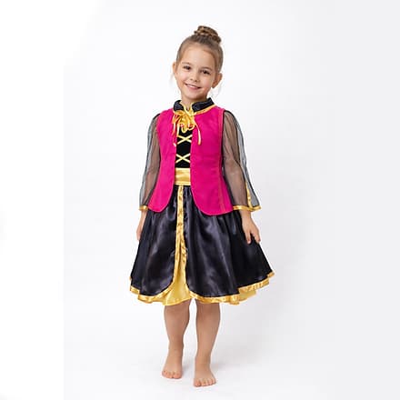 Fantasia infantil de princesa Ana fantasia Frozen Anna - Fantasia carnaval