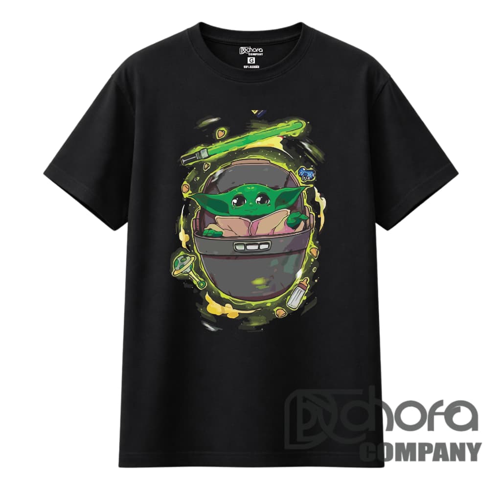 Camiseta Geek Qualidade Premium Star Wars Baby Yoda 30.1 Malha Penteada Arte 039 -sasa.