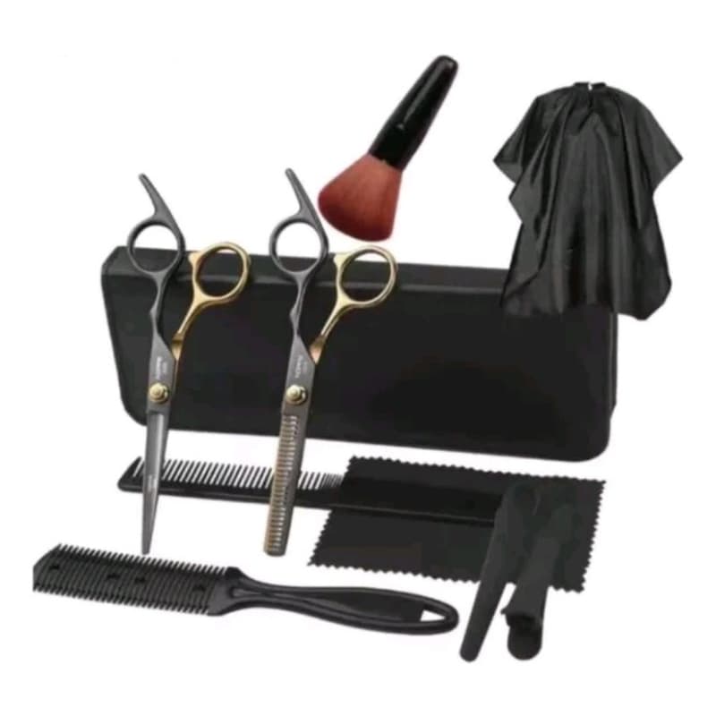 Kit Tesouras Profissional Cabelereiro Barbeiro LUATEK LMF-1142
