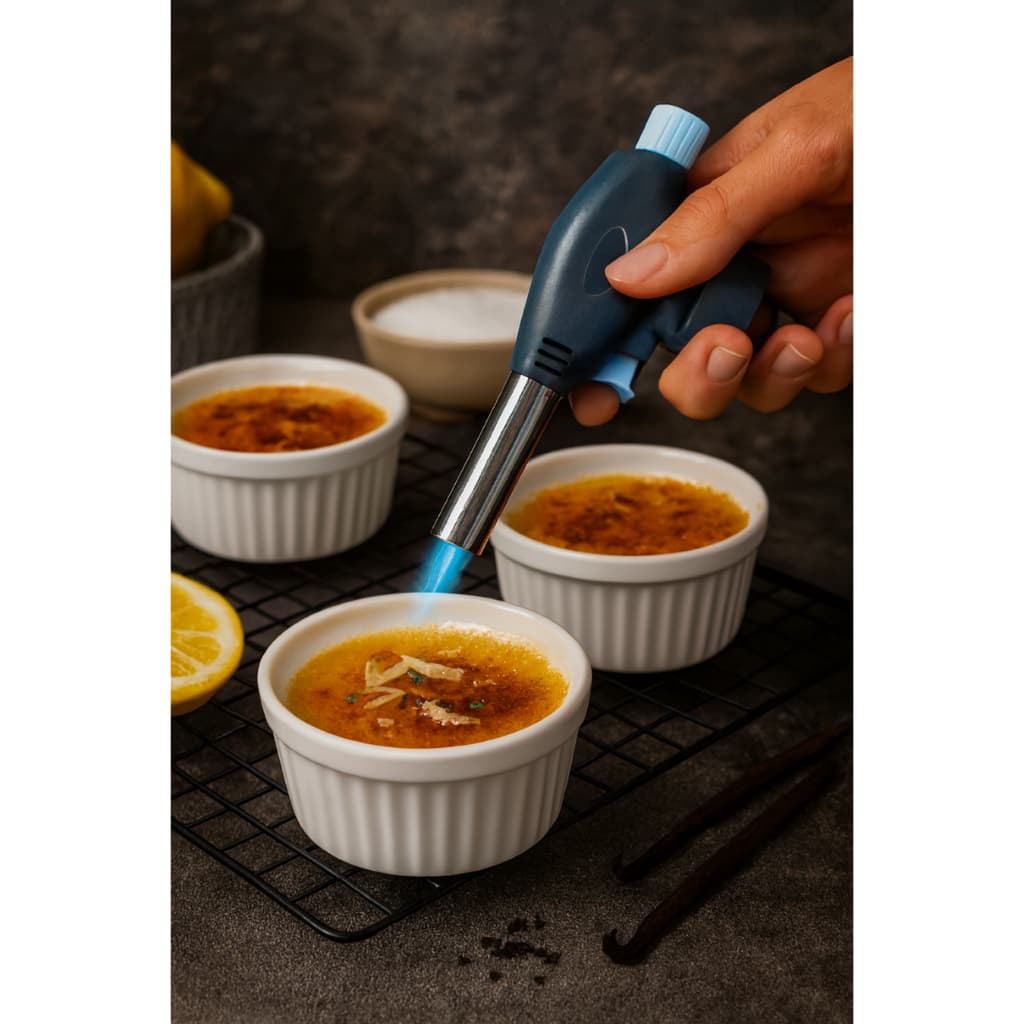 Maçarico Culinário Profissional Portátil Regulagem Gourmet Multiuso