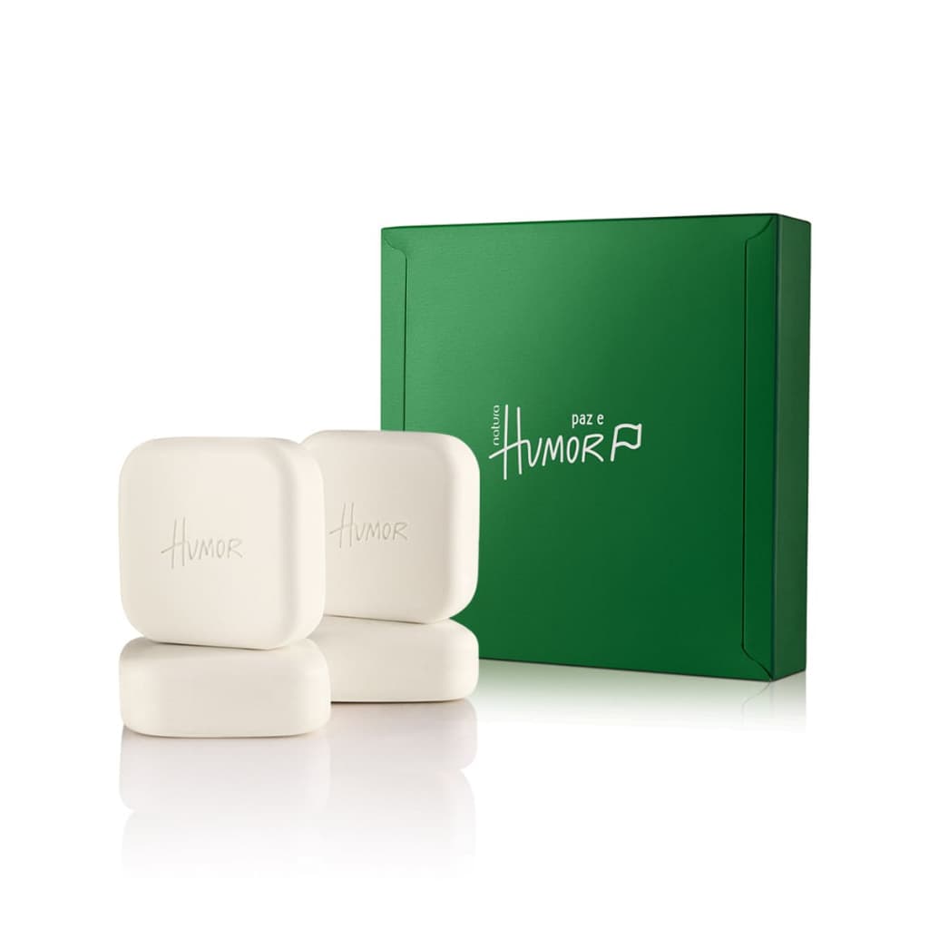 Natura Caixa Sabonetes em Barra Paz e Humor Banho Perfumado Perfume Presente Kit