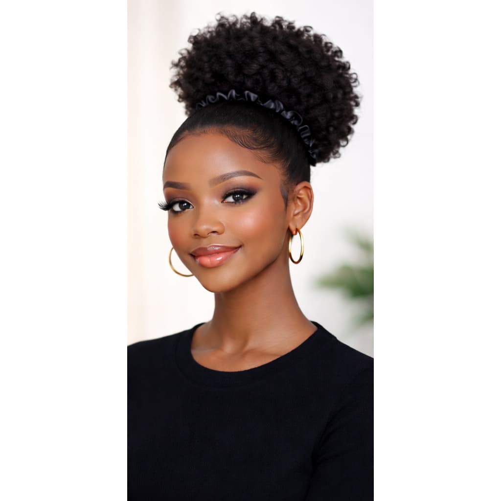 Amarrador de cetim/afropuff