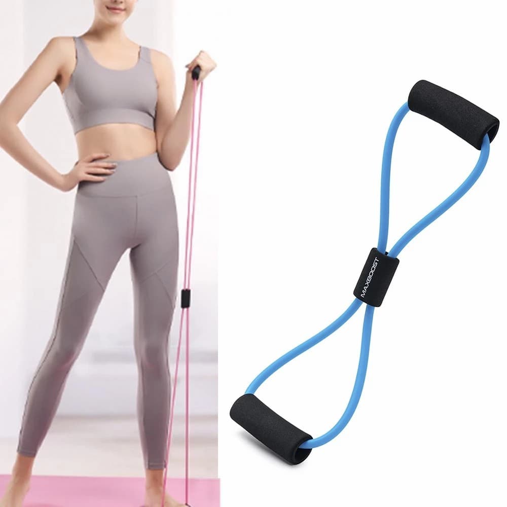 Silicone Elástico de Resistência Para Treino de Força, Yoga e Fitness em Casa