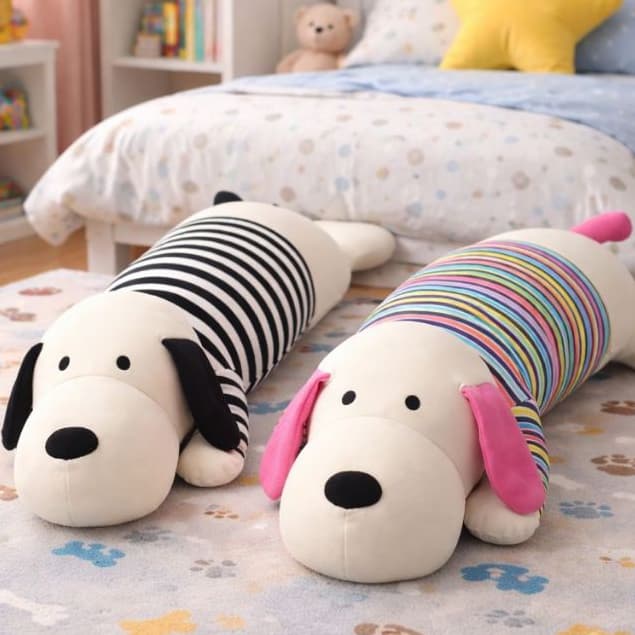 Almofada de Cachorro Fofa e Decorativa – Enchimento em Micro pérolas, Poliamida Premium, Maciez | Presente Perfeito
