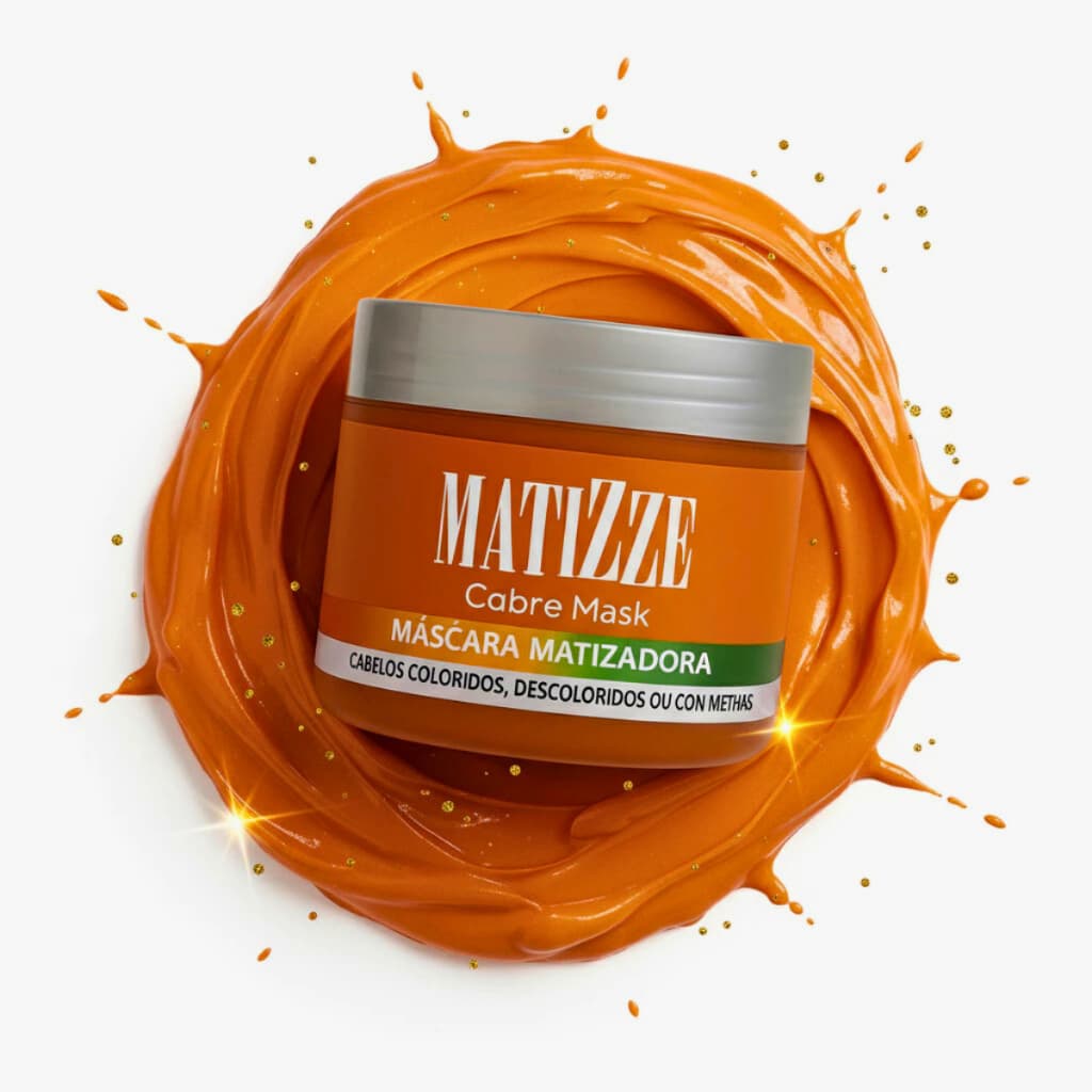 Máscara Tonalizante Matizadora RUIVO COBRE HIDRALISE Ultra Rápida 03 minutos Matizze 100% NATURAL
