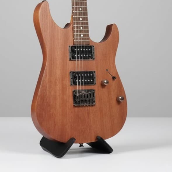 Suporte De Chão Para Guitarra Violão Baixo Reforçado Portátil Design Moderno Premium Black