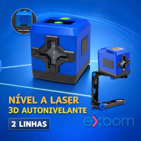Nível a Laser 3D Autonivelante [2 linhas],Nível a laser Autonivelante 3D profissional Laser verde