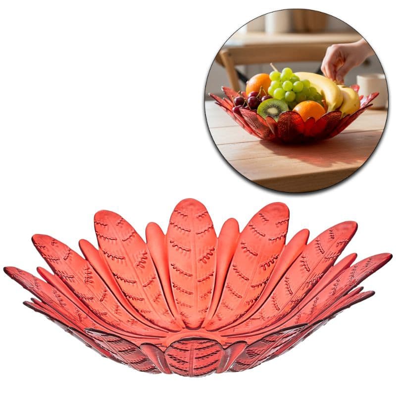 FRUTEIRA DE MESA DE VIDRO REDONDA