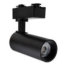 Spot Led Para Trilho Eletrificado Preto Branco Quente 20w