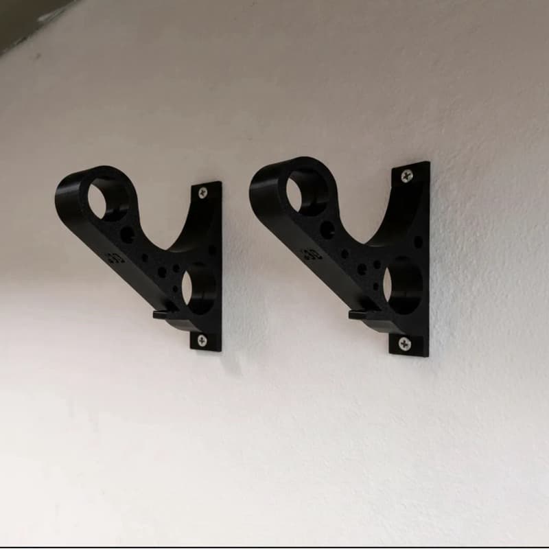 Suporte de parede para capacete de moto kit com 2 peças